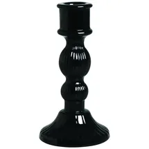 Excelsa Kerzenhalter Scratch Glas Schwarz