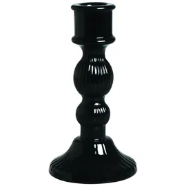 Excelsa Kerzenhalter Scratch Glas Schwarz