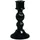 Excelsa Kerzenhalter Scratch Glas Schwarz
