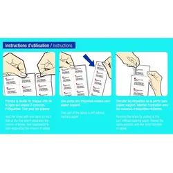 agipa Universal-Etiketten, 70,0 x 42,4 mm, mit Abzieh-Hilfe
