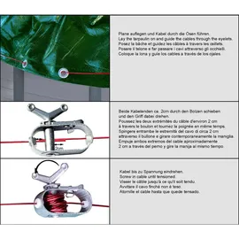 Quick Star Poolabdeckung Grün Ø 380 cm