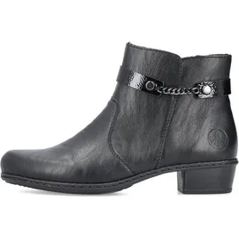 Rieker Damen Klassische Stiefeletten Y0783, Frauen Stiefeletten,übergangsschuhe,Stiefel,Bootee,Booties,halbstiefel,schwarz (00),38 EU / 5 UK