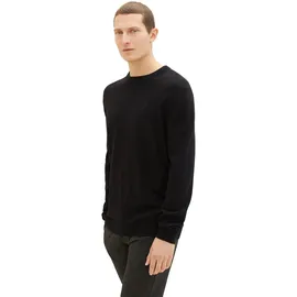 Tom Tailor 1038426 Basic Knit Pullover Black 2XL