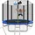 Tectake Garfunky 244 cm inkl. Sicherheitsnetz und Leiter schwarz/blau