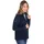 TRIGEMA Sweatjacke TRIGEMA "TRIGEMA Jacke mit funkelnden Strass-Steinen", Damen, Gr. L, blau (navy), 55% Polyester, 45% Baumwolle, Sweatjacken Sweatjacke