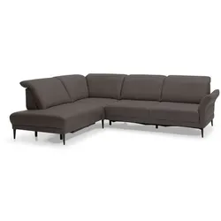 Musterring Ecksofa MR 1350 Leder Braun Schoko 229 x 297 cm