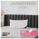 SPESSARTTRAUM 3-Kammer-Kopfkissen Exklusiv 40 x 80 cm Weiß