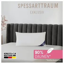 SPESSARTTRAUM 3-Kammer-Kopfkissen Exklusiv 40 x 80 cm Weiß
