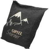 David Fussenegger Kissenhülle 'Gipfelstürmer' anthrazit