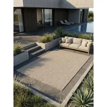 KADIMA DESIGN Küchenteppich Uni Robust Waschbar Strapazierfähig Terrasse Garten Beige 160x230 cm OEKO-TEX Schadstoffgeprüft – ALSTER von Kadima Design