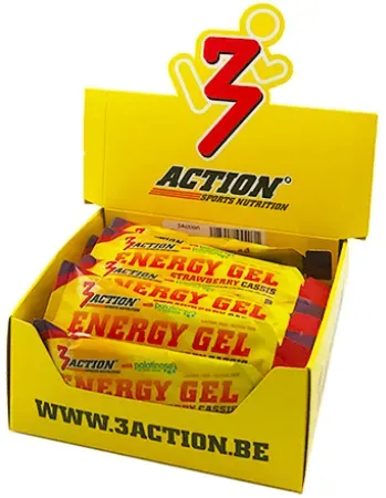 3Action Energy Gel Strawberry 25 Stück x 34g