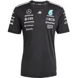 adidas Damen Mercedes - AMG Petronas Formula ONE Team Driver Jersey Black Women, Black/White, S