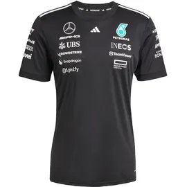 adidas Damen Mercedes - AMG Petronas Formula ONE Team Driver Jersey Black Women, Black/White, S