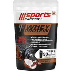 sports FACTORY Whey Proteinpulver 1,0 kg