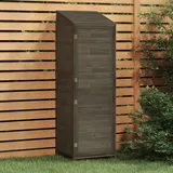 SECOLI Geräteschuppen Holz Geräteschrank Gerätehaus Anthrazit Geräteschuppen Outdoor 55 x 52 x 174.5 cm Terrassenschrank Holz Outdoor Schrank Garten Massivholz Tanne