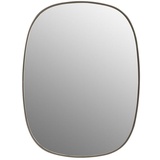 Muuto Framed Mirror, taupe/clear 59 cm H