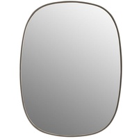 Muuto Framed Mirror, taupe/clear 59 cm H