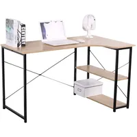 Hti-Living Winkelschreibtisch 120 x 73 Schwarz