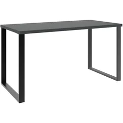 Schreibtisch WIMEX "Home Desk", grau (schwarz, gra, schwarz, graphit), B:140cm H:75cm T:70cm, Tische, Mit Metallkufen, in 3 Breiten