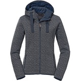 Schöffel Damen Aurora Fleece Hoody L, navy blazer, 46