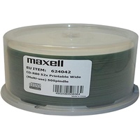 Maxell CD-R 80 Min/700 MB 52 x Voll Bedruckbar in Terrine 50 Einheiten