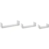 Five Wandregal 3er Weiß