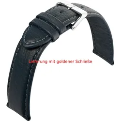Eulit Kalb- / Rindleder genarbt Imperator Shrunk 22mm" E57579622501" - blau