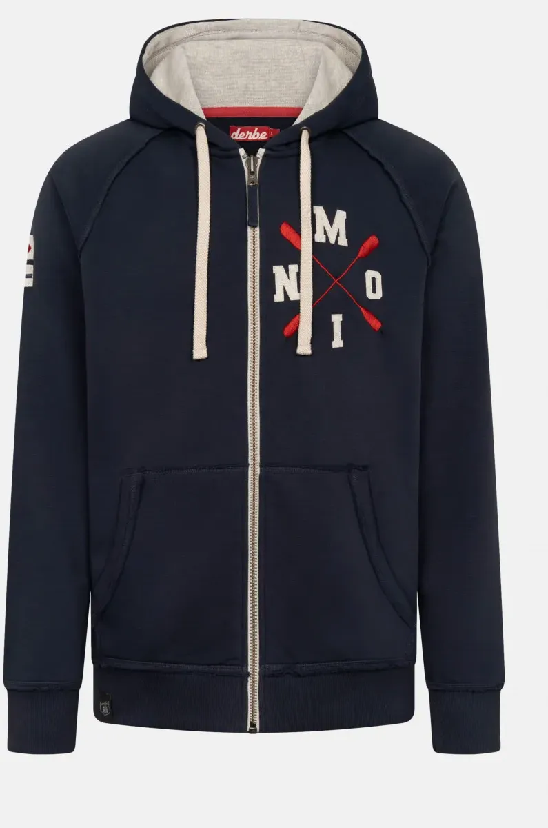 Derbe Sweatjacke Moin X Herren Dunkelblau Zip Hoodie GOTS