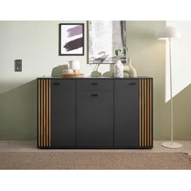 HBZ Dublin Kommode 140 x 86 x 38 cm Grau