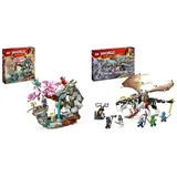 LEGO NINJAGO Drachenstein-Tempel Drachen-Spielzeug mit 6 Ninja-Figuren & NINJAGO Egalt der Meisterdrache, Ninja-Set mit Drachen-Spielzeug