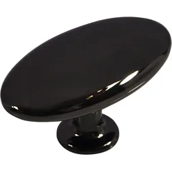 Möbelknopf 2338 -  schwarzchrom glanz