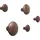 Muuto Garderobenhaken Dots Metal Braun
