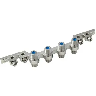 Wisi NB 04 F Potentialausgleichsblock, 4-fach, F-Technik, 70606, Messing (NB04F)