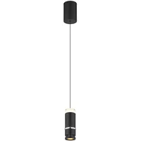 GLOBO Esszimmerlampe Pendelleuchte Hängelampe LED Metall Schwarz Höhenverstellbar