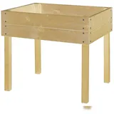 Hecht Holz-Kinderhochbeet 50 x 45 x 45 cm Beige