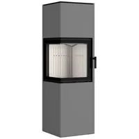 Hajduk Pixel XL Eck-Kaminofen 7kW grau Höhe 153,5 cm