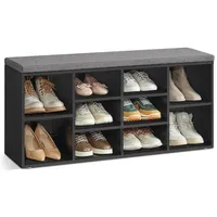 VASAGLE Schuhregal mit Sitzfläche 30 x 104 x 48