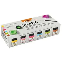 6 KREUL Javana Trendfarben Stoffmalfarbe farbsortiert 6 x 20 ml