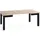 WFL GROUP Quadratischer Esstisch 100-200 x 76,5 cm Eiche Sonoma Hellbraun