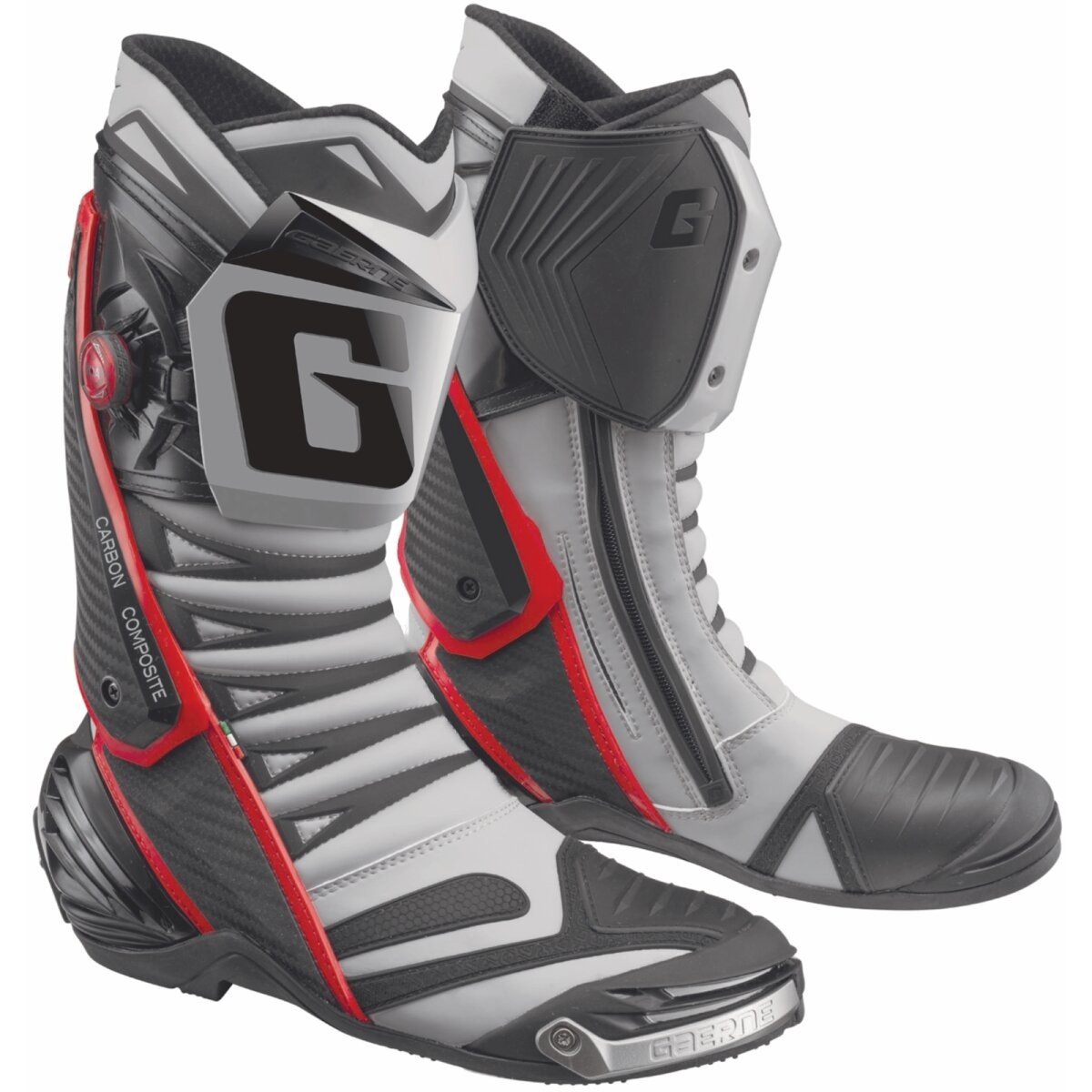 Gaerne GP1 Evo Motorradstiefel Herren nardo-grau / rot 42