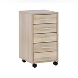 KADIMA DESIGN Rollcontainer 33 x 63 x 38 cm braun