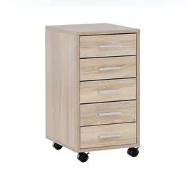 KADIMA DESIGN Rollcontainer 33 x 63 x 38 cm braun