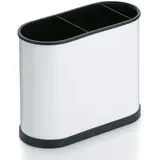 Kela 11659 Besteck-Abtropfkorb, 3 Fächer, Metall, weiß,