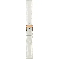 Tissot Leder Pr 100 Classic Lederband Weiss 16/14mm. T600041089 - alligator-prägung,rind,weiß