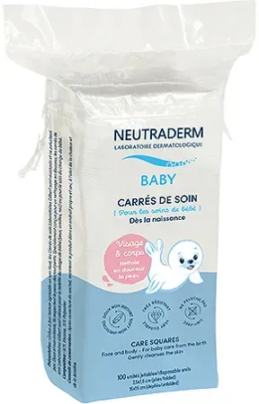 Neutraderm Gilbert Pflege-Wattepads Quadratisch 100 Stück