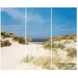 winwall Duschrückwand Duschrückwände ALU-Verbundplatte Dekor: Nordsee, (3-tlg), Wandverkleidung aus Alu blau 100 cm x 250 cm