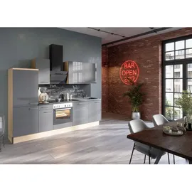 OPTIFIT Küchenzeile Optikoncept Jonte 270 cm Anthrazit
