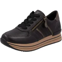 REMONTE Damen D1318 Sneaker, Schwarz, 39 EU