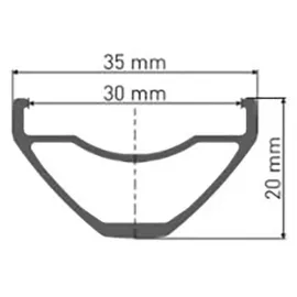 DT Swiss Felge 29 Zoll Schwarz 32-Loch 622-30