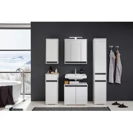 Astor Hängeschrank 'Sol' weiß lackiert 35 x 73 x 23 cm